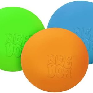 Schylling NeeDoh Teenie - Sensory Fidget Toy - 3 Mini Groovy Globs in Assorted Colors - Ages 3 to Adult (Pack of 1)